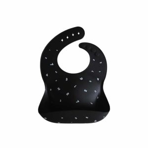 Babero silicona Números Negro