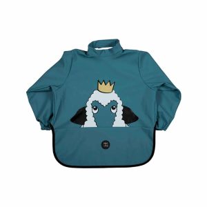Babero manga larga impermeable Baby Livia Oveja Azul