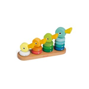 Apilable de madera la familia de patos Janod