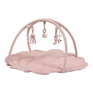 Alfombra de actividades concha ocean rosa Little Dutch
