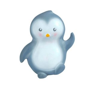 Pingüino de caucho natural para el baño